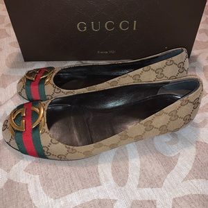 Authentic Gucci GG Flats